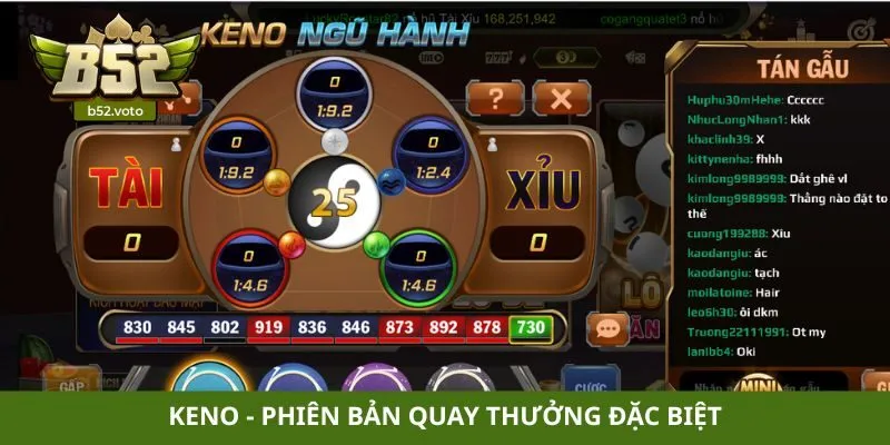 Keno - Phiên bản quay thưởng đặc biệt